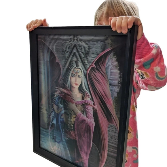 3-D Elven/Fairy/Dragon/Dragoness Framed Image, 4 Different Images - Picture 3 of 6